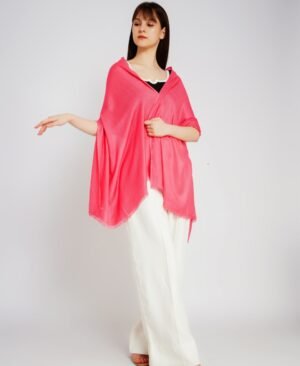 Hot Pink Plain Scarf