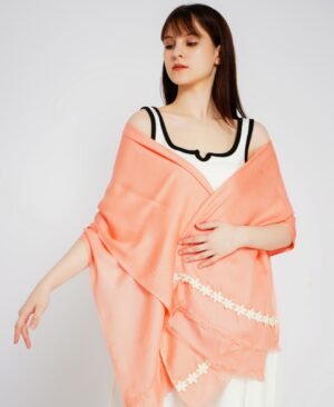 Blush Pink Lace Scarf