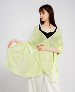 Pistachio Green Plain Scarf