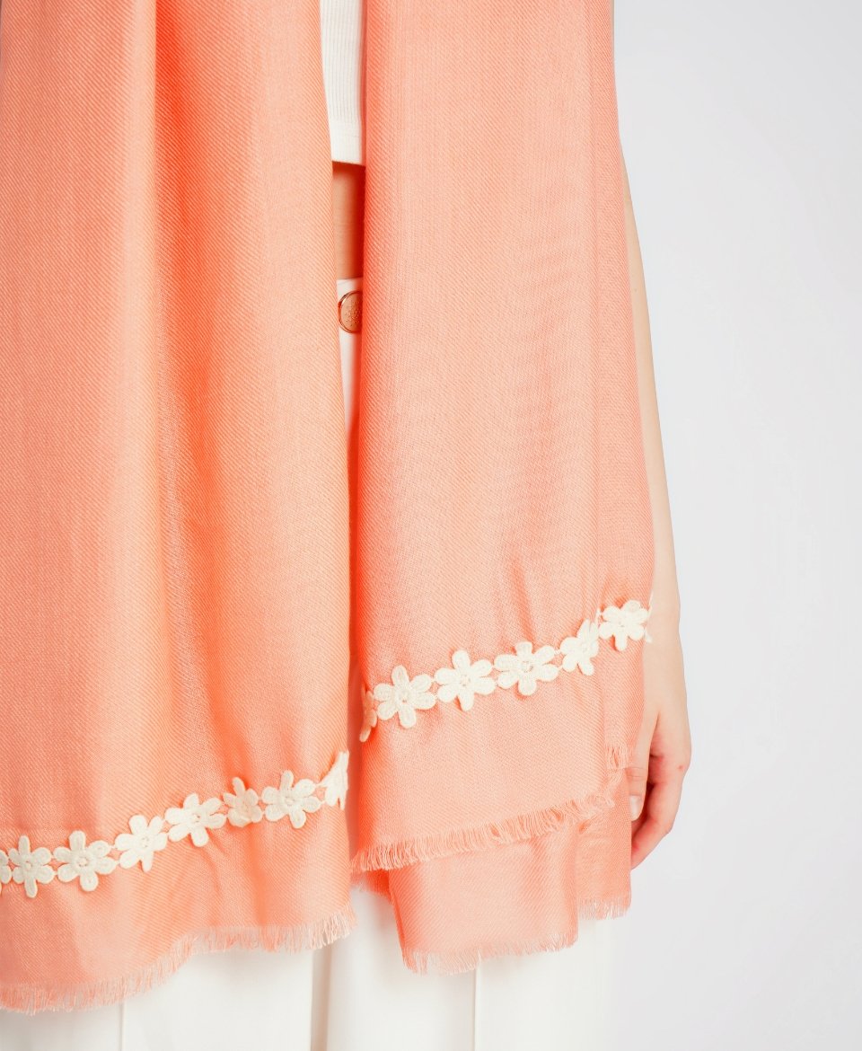 Blush Pink Lace Scarf - Image 5