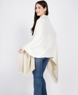 Khaki Ivory Ombre Scarf