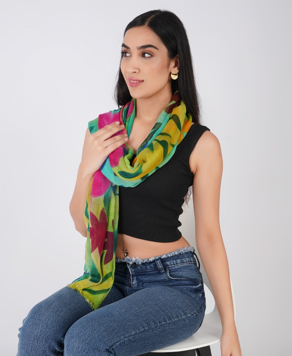 Hand Painted Scarf - Image 7